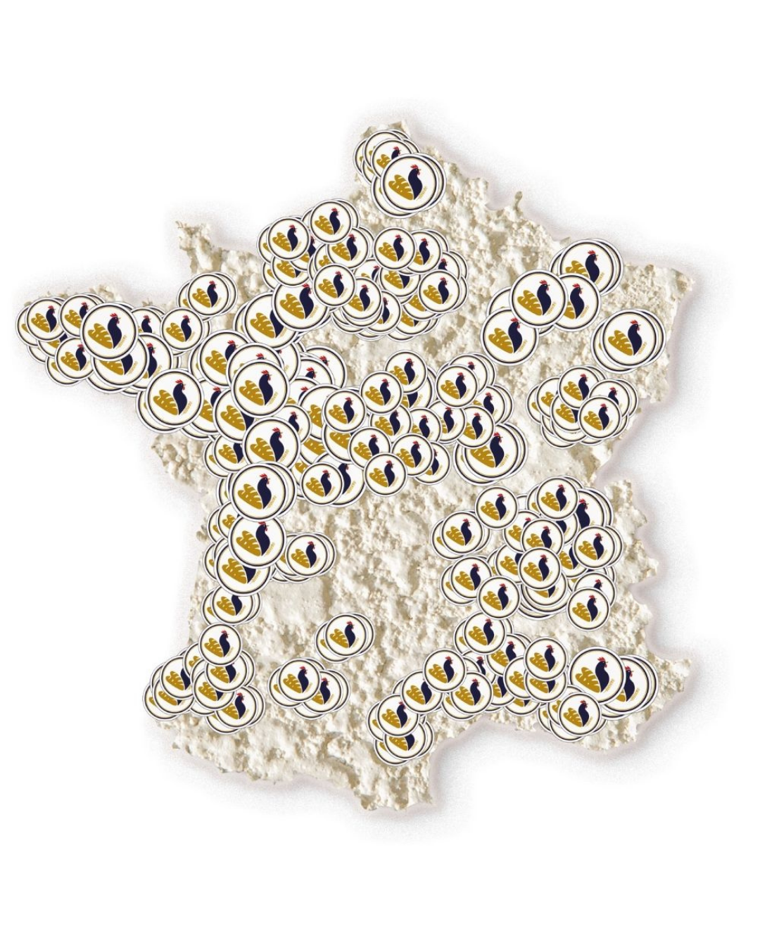 Carte de France des 350 boulangeries adhérentes
